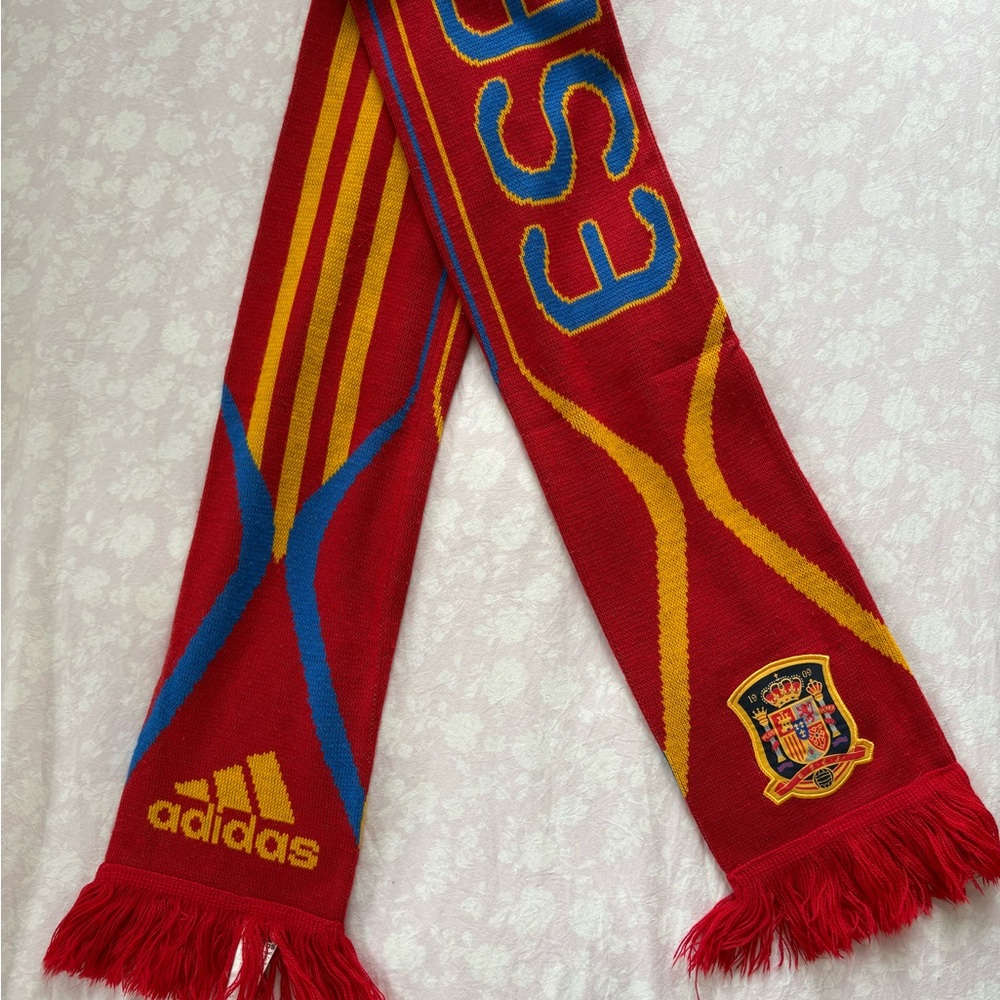 Adidas Red and Yellow Espana Scarf